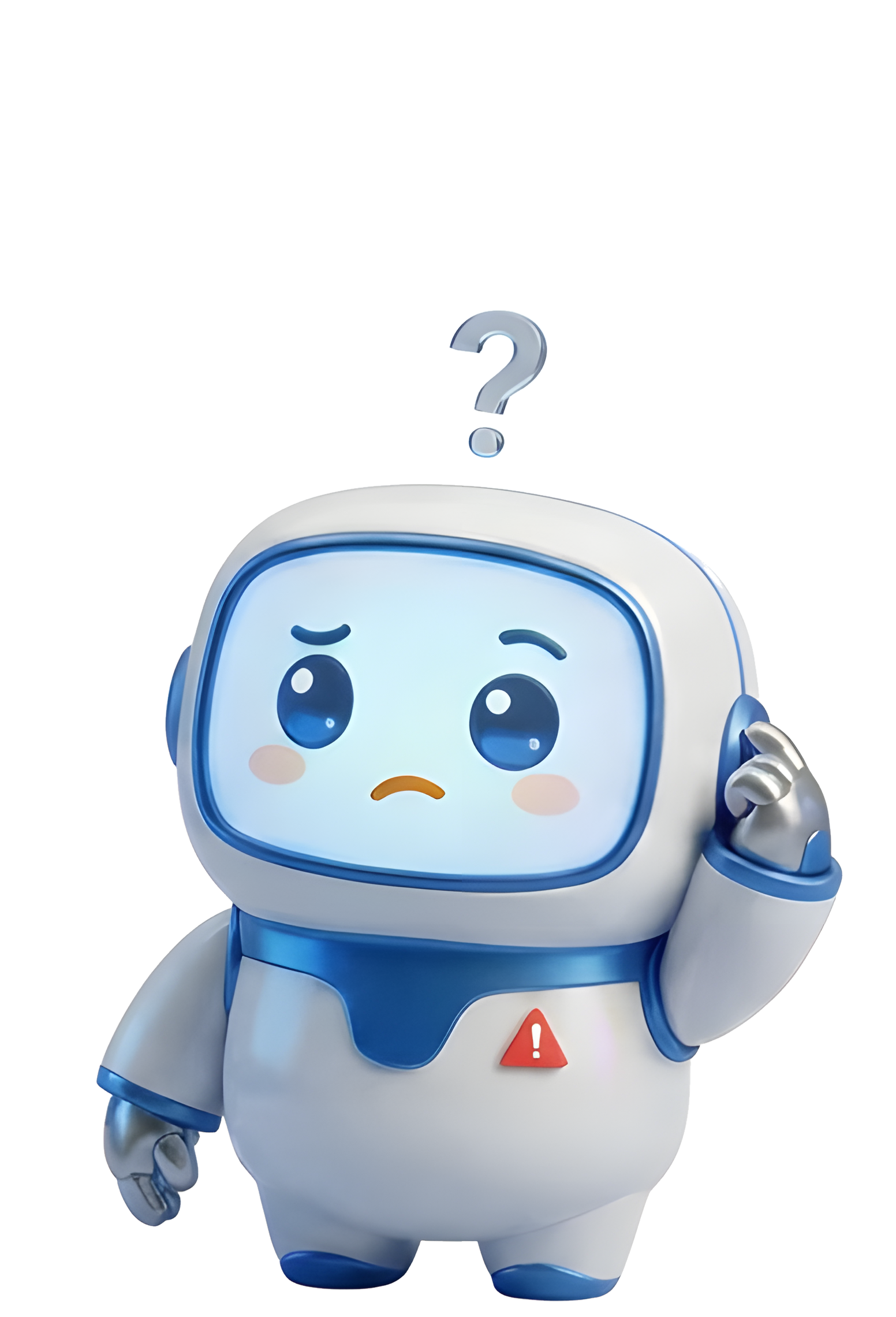 Reco the AI Commerce Copilot mascot looking curious and concerned